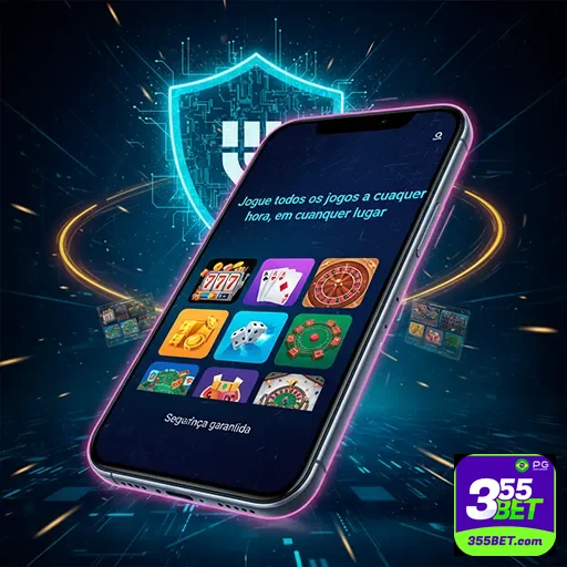 Imagem da app do 355bet mostrando opções de apostas, promovendo o site 355bet para apostas esportivas.